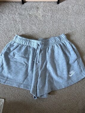 Nike Women's Light Gray Athletic Drawstring Shorts wore once